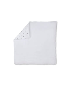 Boss Kids Coperta Bianca con Grafica a Pois per Neonati