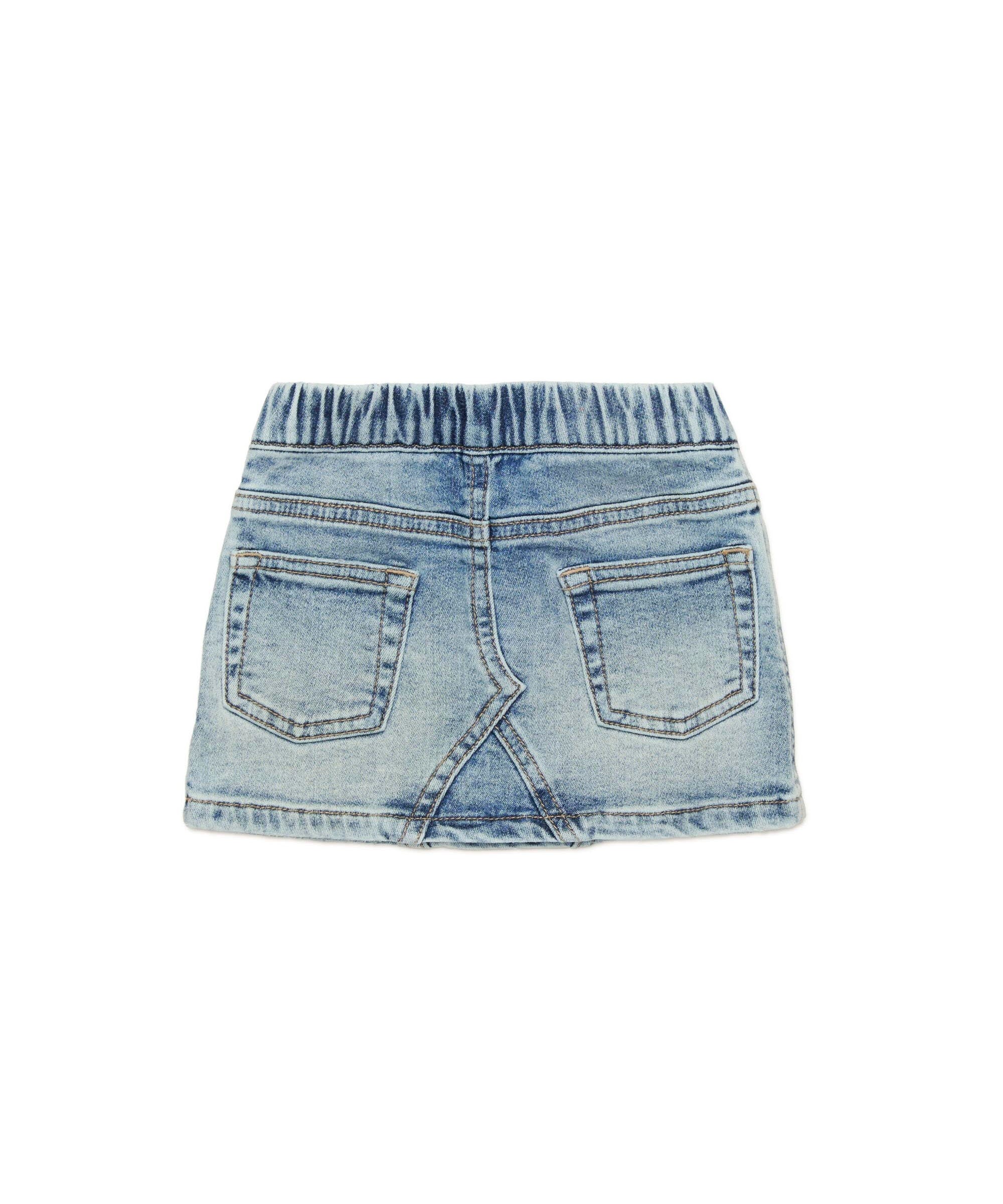 Diesel Kids Gonna in Jeans Chiaro Sfumato per Neonate