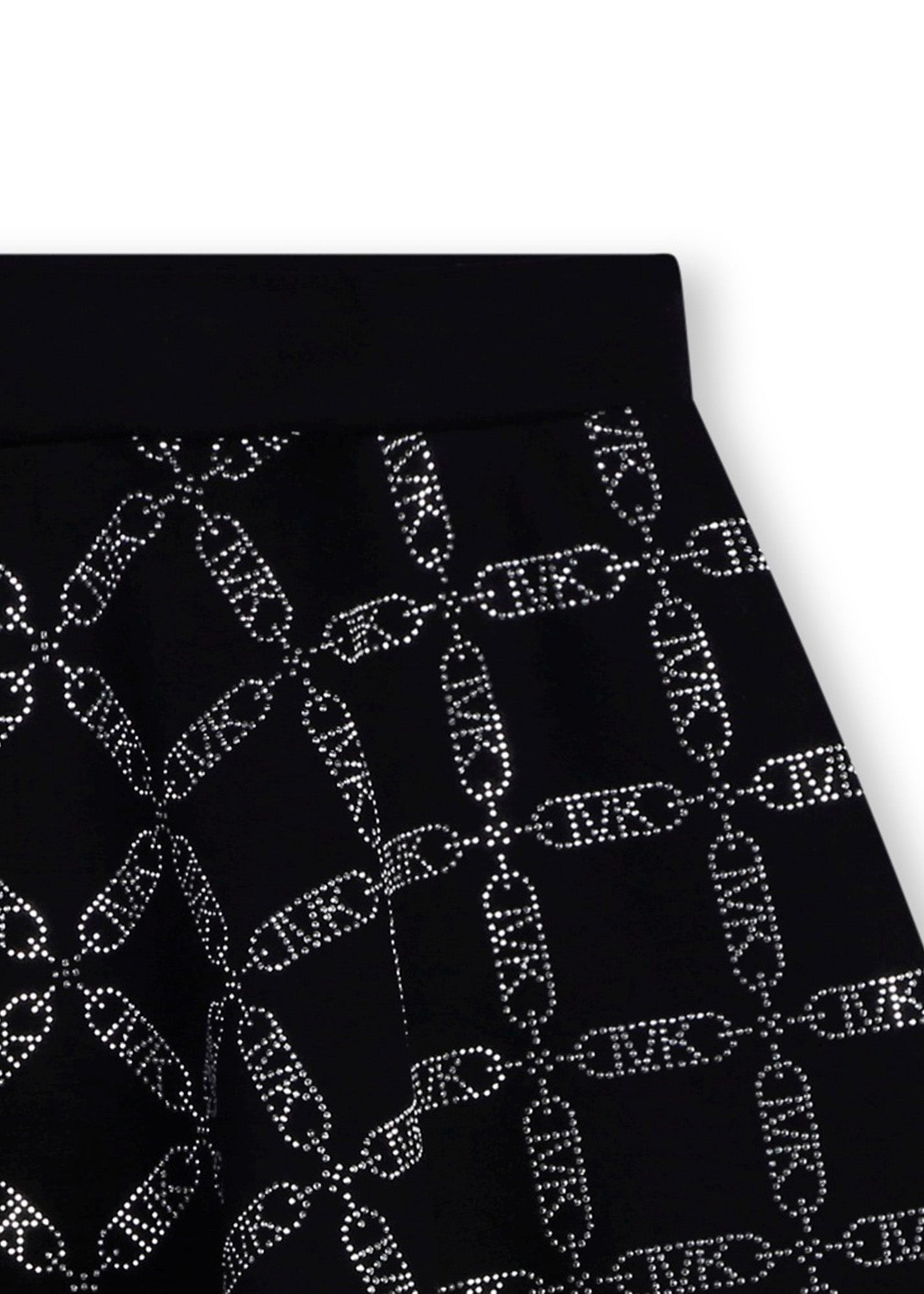 Michael Kors Kids Gonna Nera Skater con Logo per Bambine (dettaglio)