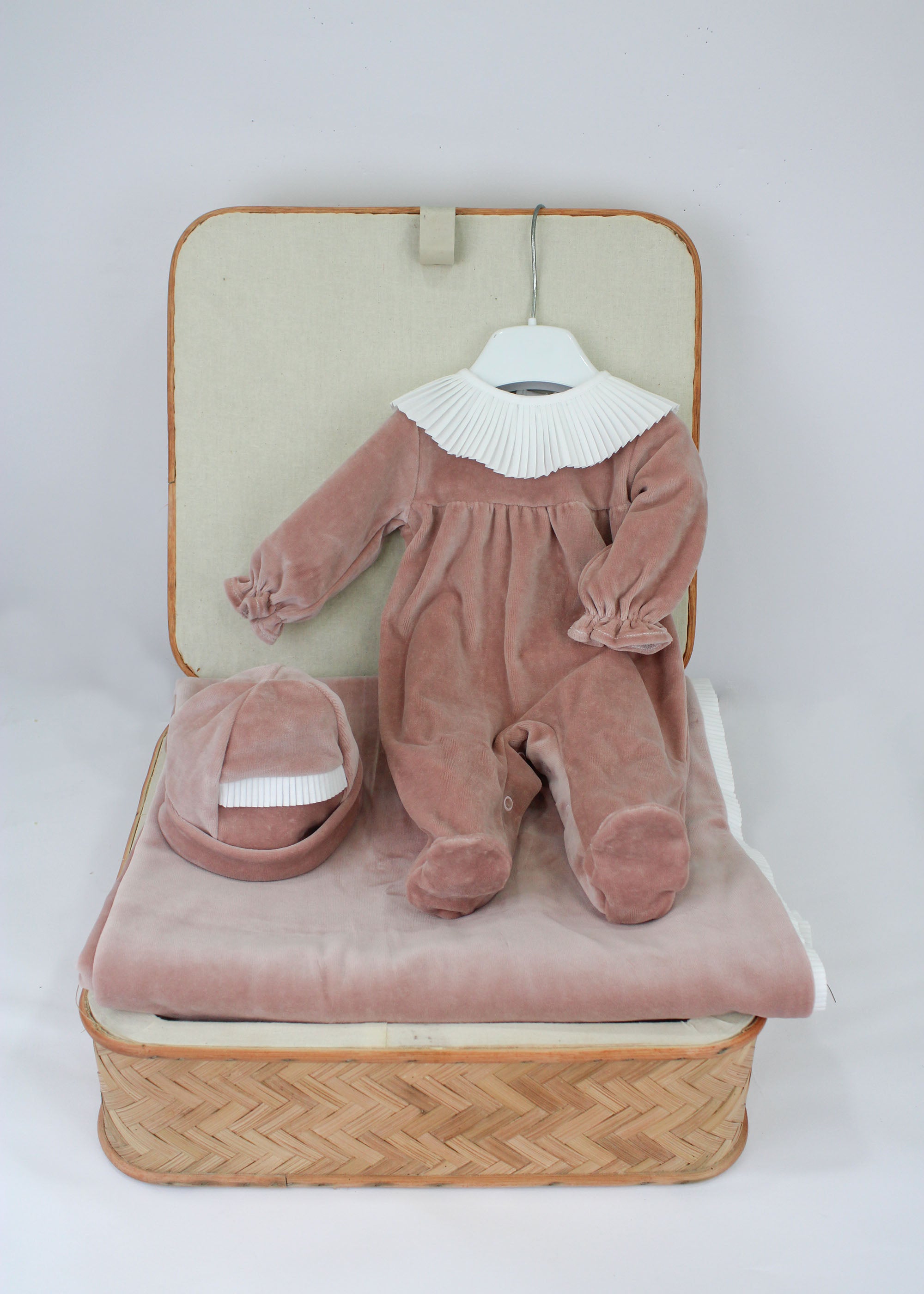 Deolinda Completo Terracotta per Neonate