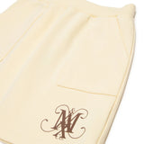 Max & Co Gonna Vaniglia con Tasche e Logo Stampato a Contrasto per Bambine