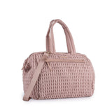 Love Bag Oval Pink Woven Mom Bag