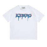Iceberg Kids T-Shirt Bianco con Stampa Logo per Bambini