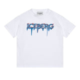 Iceberg Kids T-Shirt Bianco con Stampa Logo per Bambini
