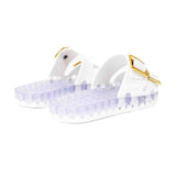 Sensi Kids Flamingo White Double Band Sandal for Girls