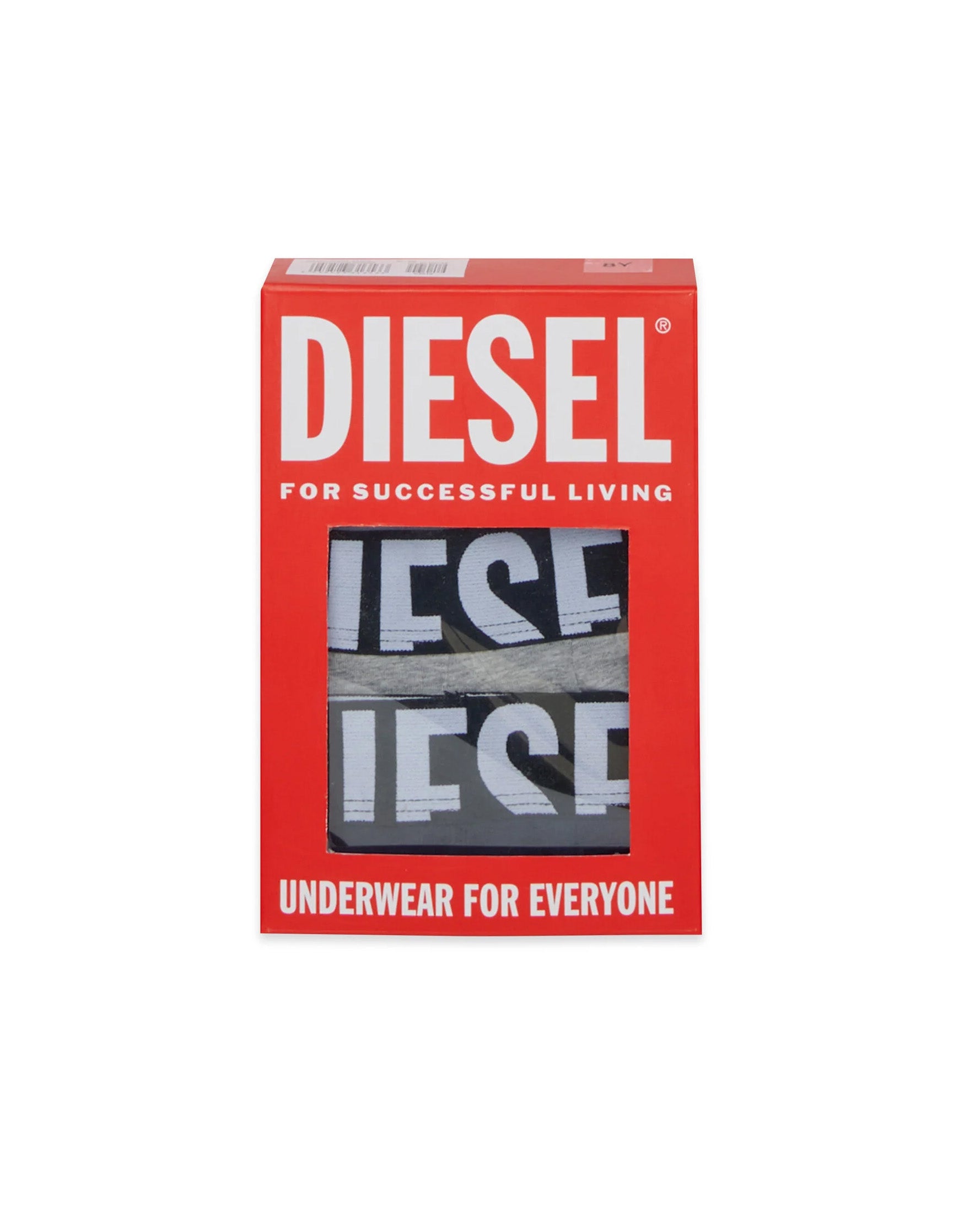 Diesel Kids Boxer Grigio Bianco e Blu con Logo per Bambini