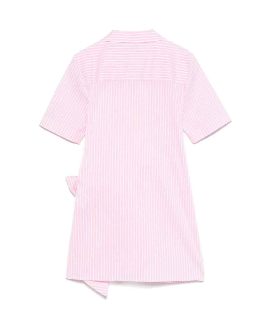 MSGM Kids Abito Rosa a Righe per Bambine (retro)