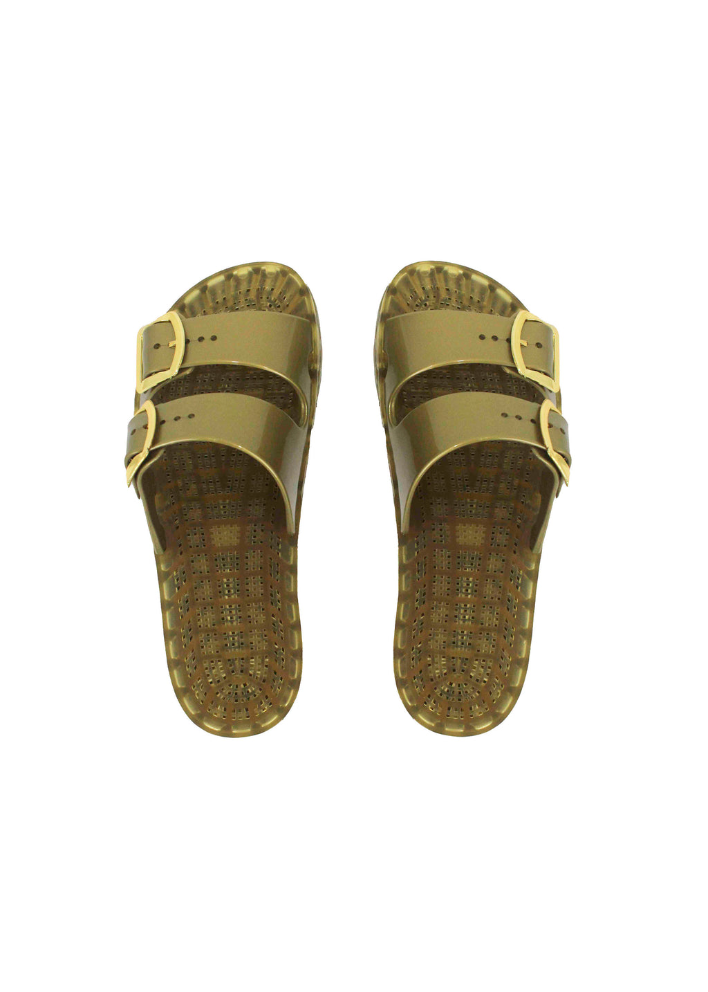 Sensi Kids Flamingo Gold Double Band Sandal for Girls