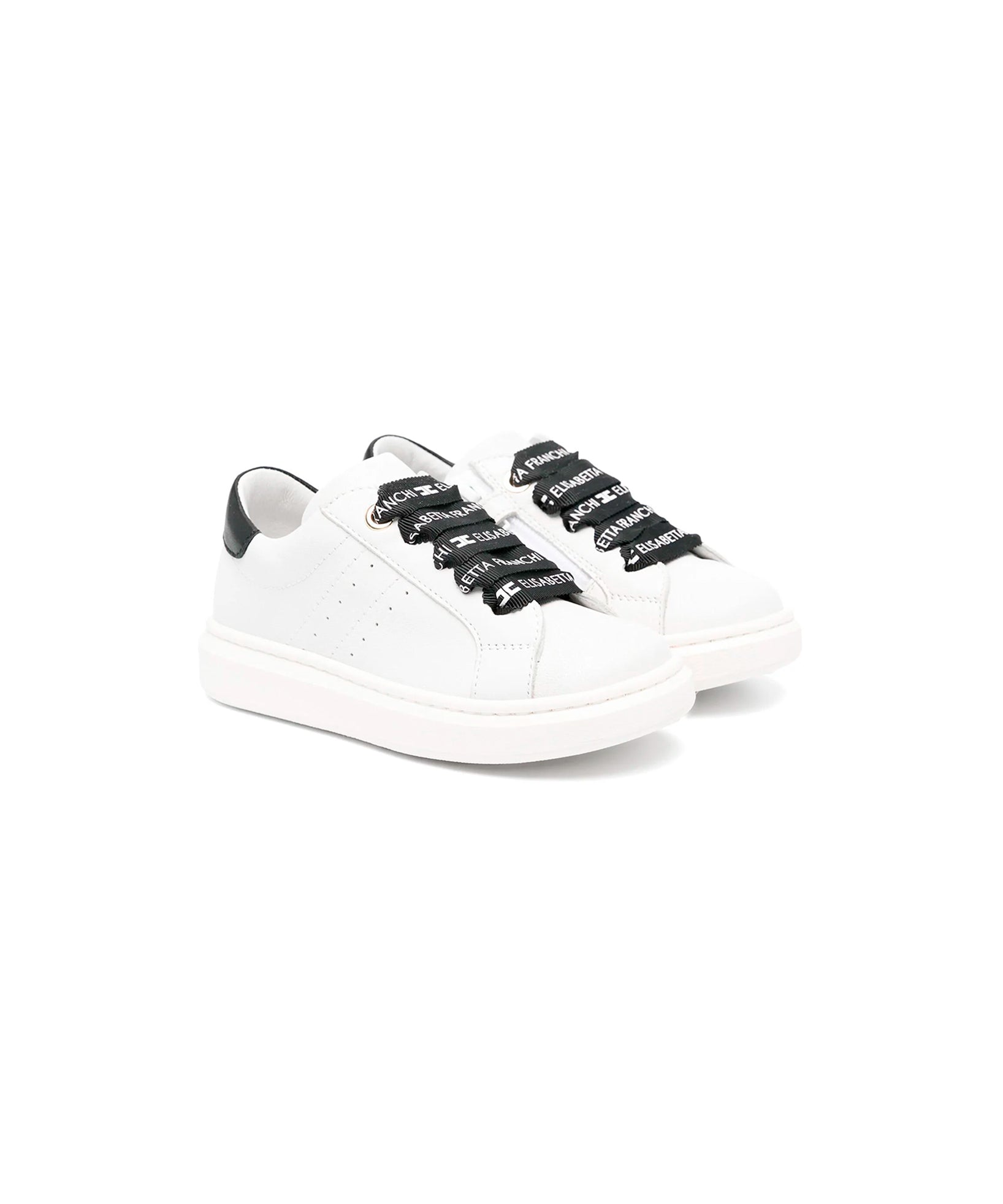 Elisabetta Franchi La Mia Bambina Sneakers Bianco/Nero per neonate