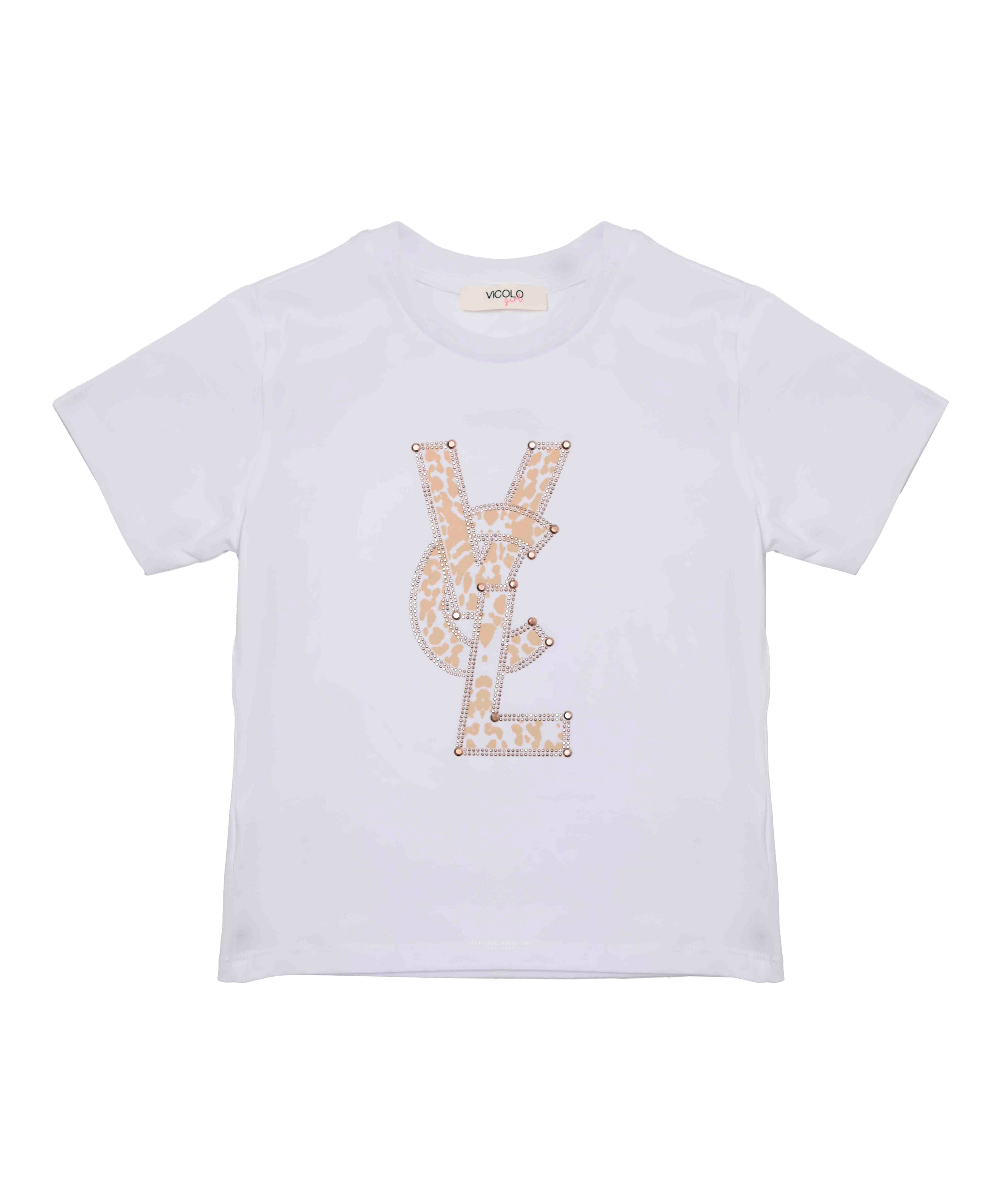 Vicolo Kids T-shirt Bianca VCL per Bambine