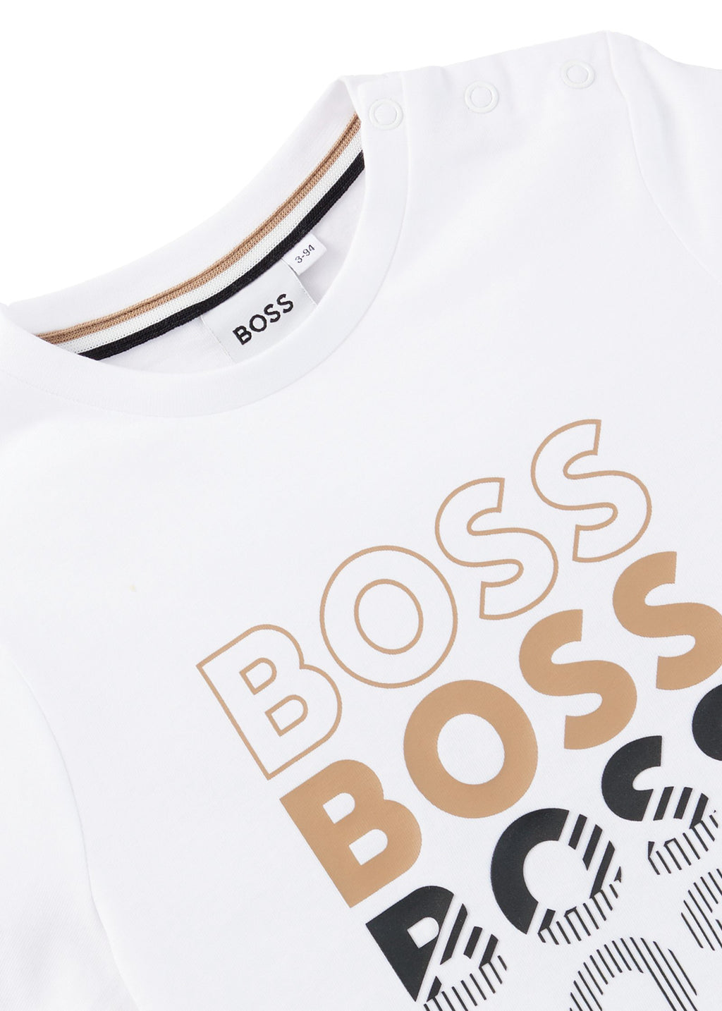 Boss Kids T-shirt M/L  Bianca per Neonati