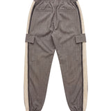 Yes London Kids Pantalone Fango con Strisce e Logo per Bambini