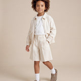 Eleventy Kids T-Shirt Avorio/Beige con Logo per Bambini