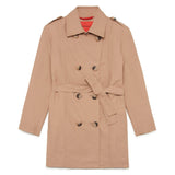 Max & Co Kids Trench Doppiopetto Beige con Cintura