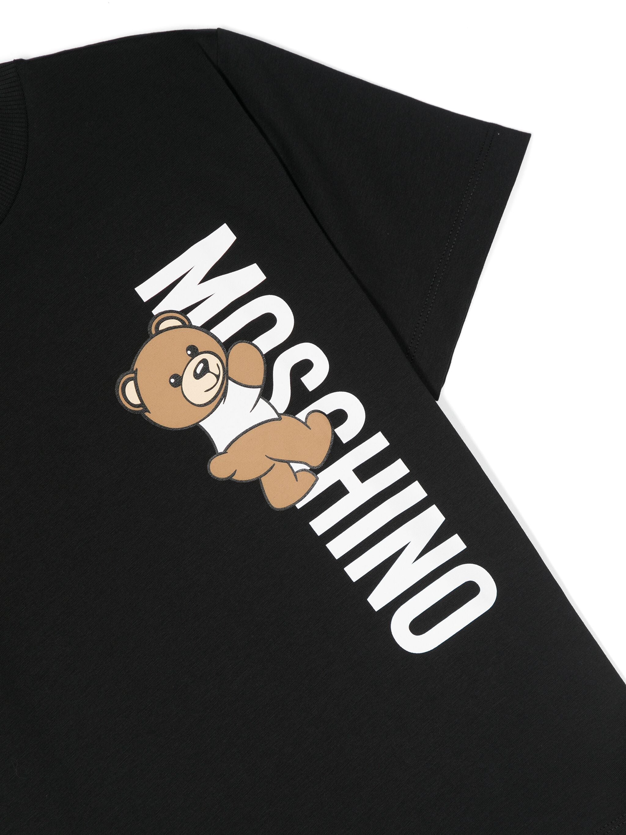 Moschino Kids T-Shirt Nera Teddy Bear