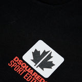 Dsquared2 Kids T-Shirt Bicolor con Grafica Leaf