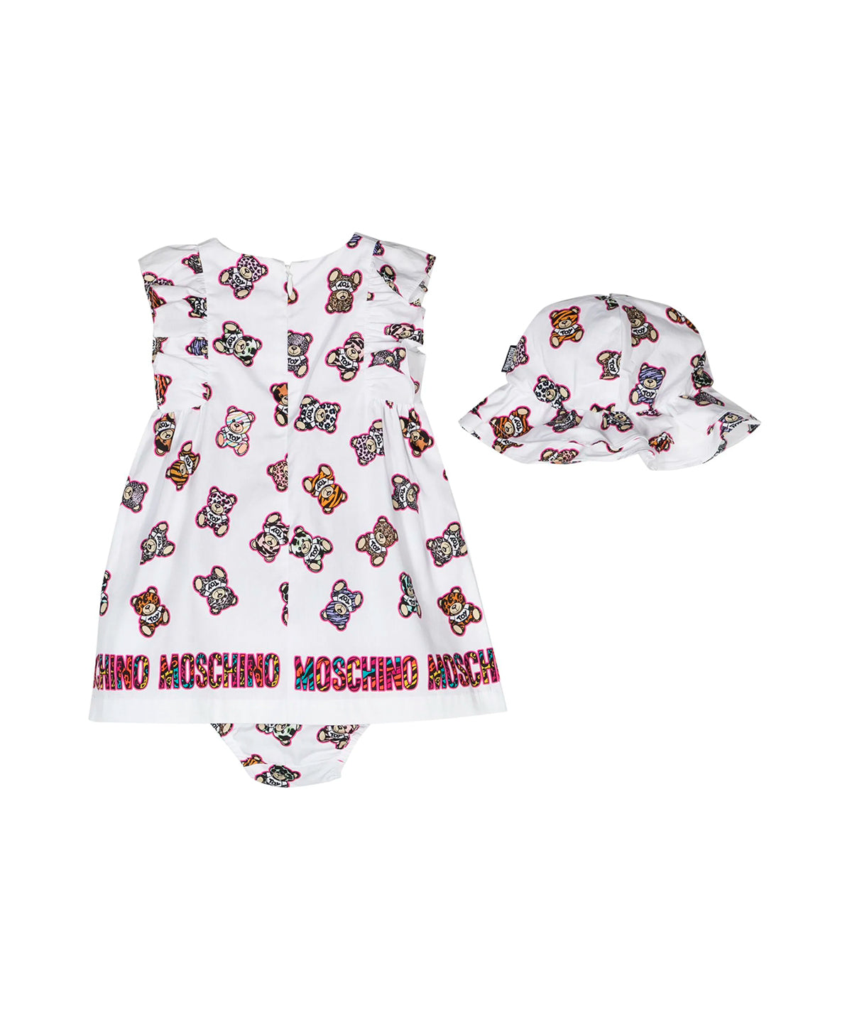  Moschino Kids Abito con Coulotte e Cappellino Teddy Bear