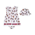  Moschino Kids Abito con Coulotte e Cappellino Teddy Bear