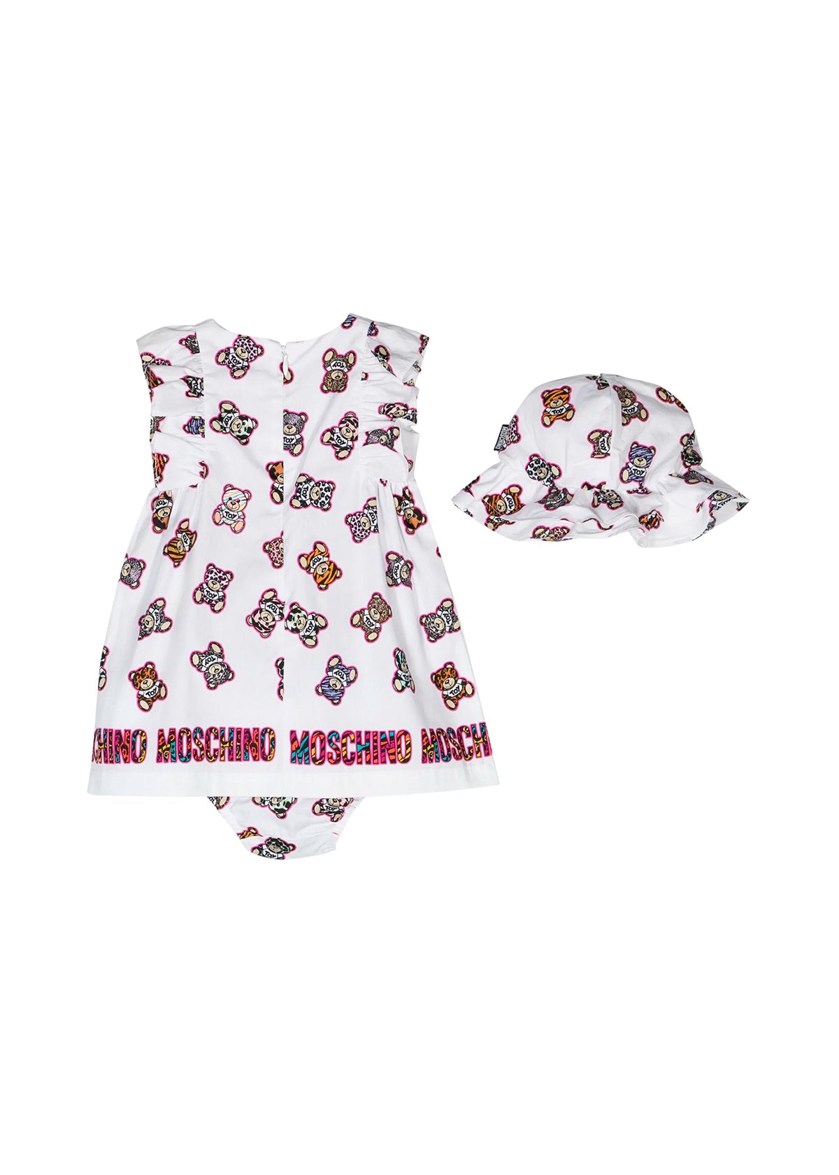  Moschino Kids Abito con Coulotte e Cappellino Teddy Bear