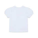 Diesel Kids T-Shirt Bianca con Logo Oval D per Neonate