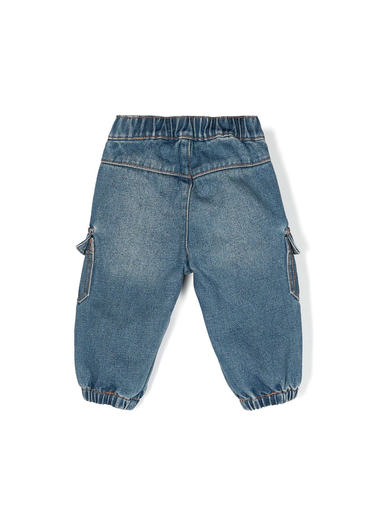 Moschino Kids Jeans Affusolati con Tasconi per Neonati