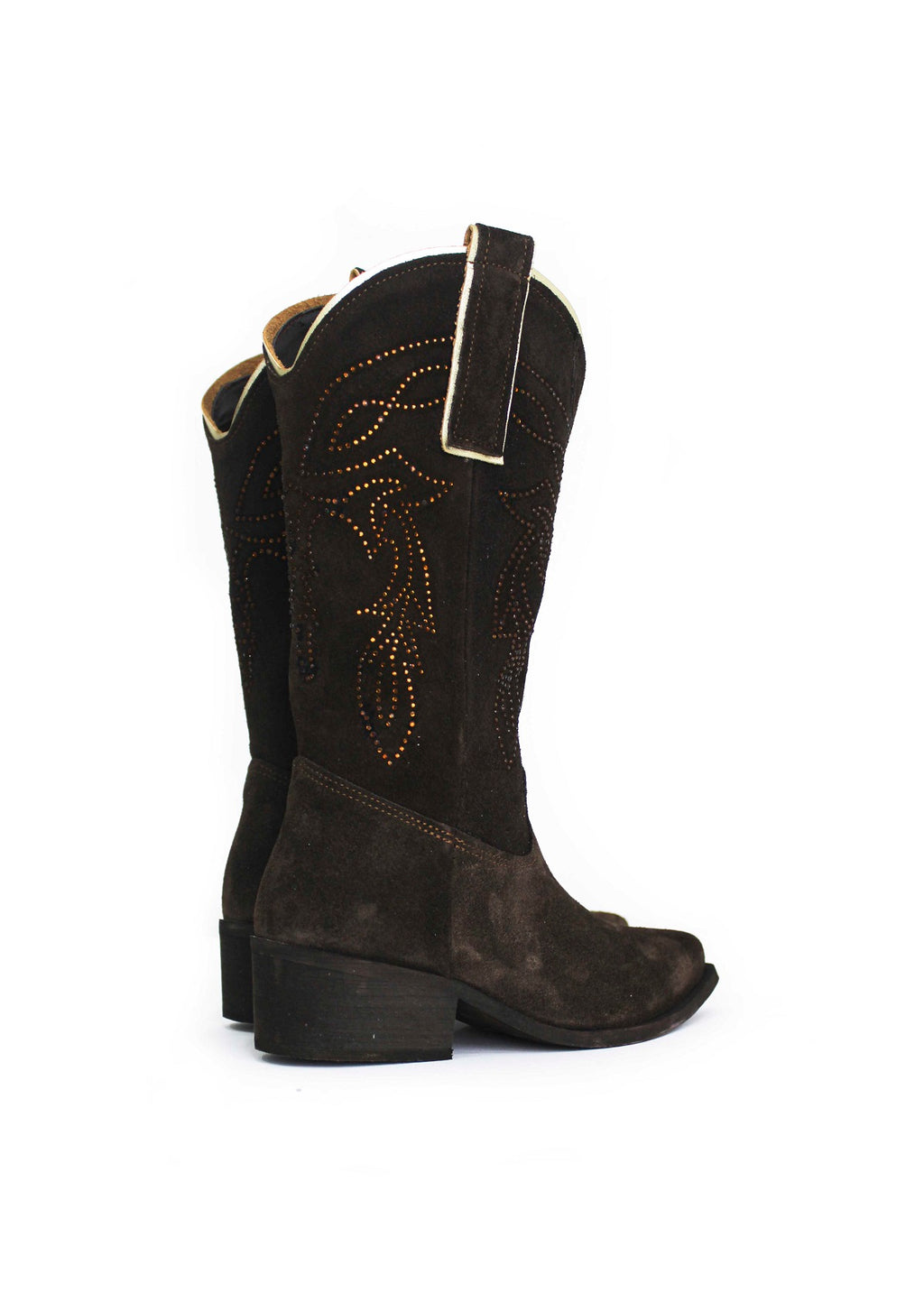Brown Glitter Camperos High Jammers for Girls