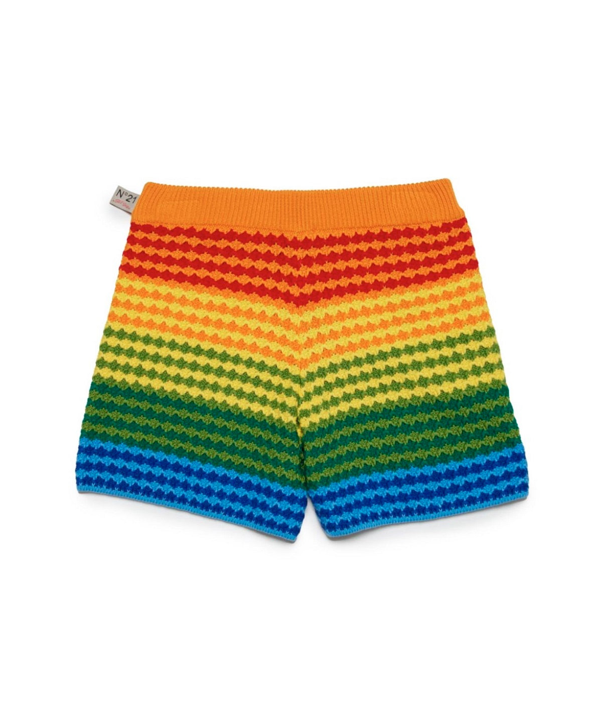 N°21 Kids Short Crochet Rainbow per Bambine