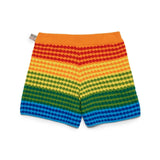 N°21 Kids Short Crochet Rainbow per Bambine