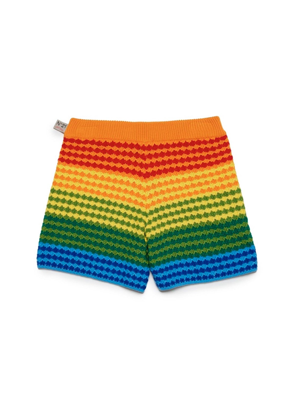 N°21 Kids Short Crochet Rainbow per Bambine