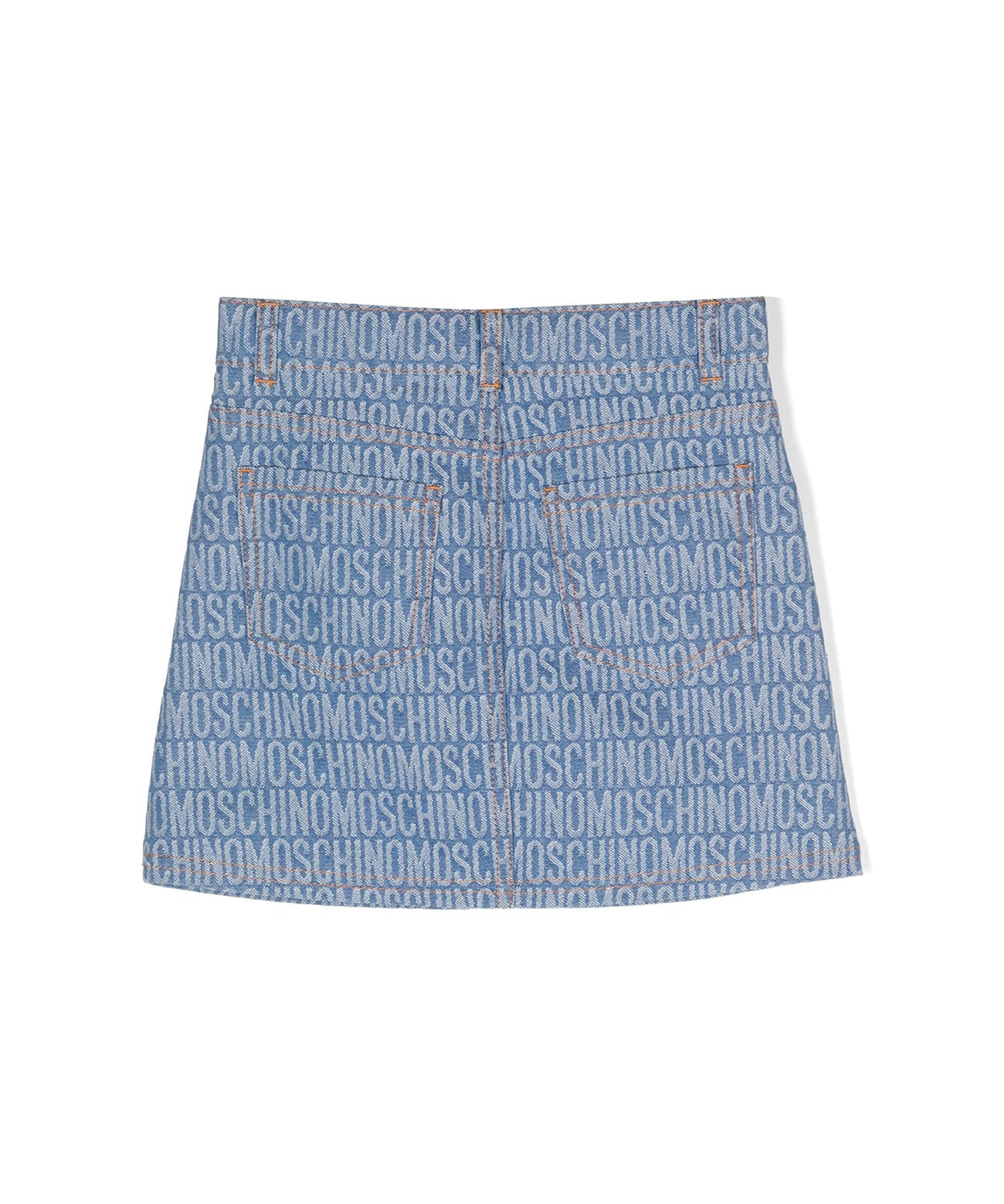 Moschino Kids Gonna di Jeans Logo All-over