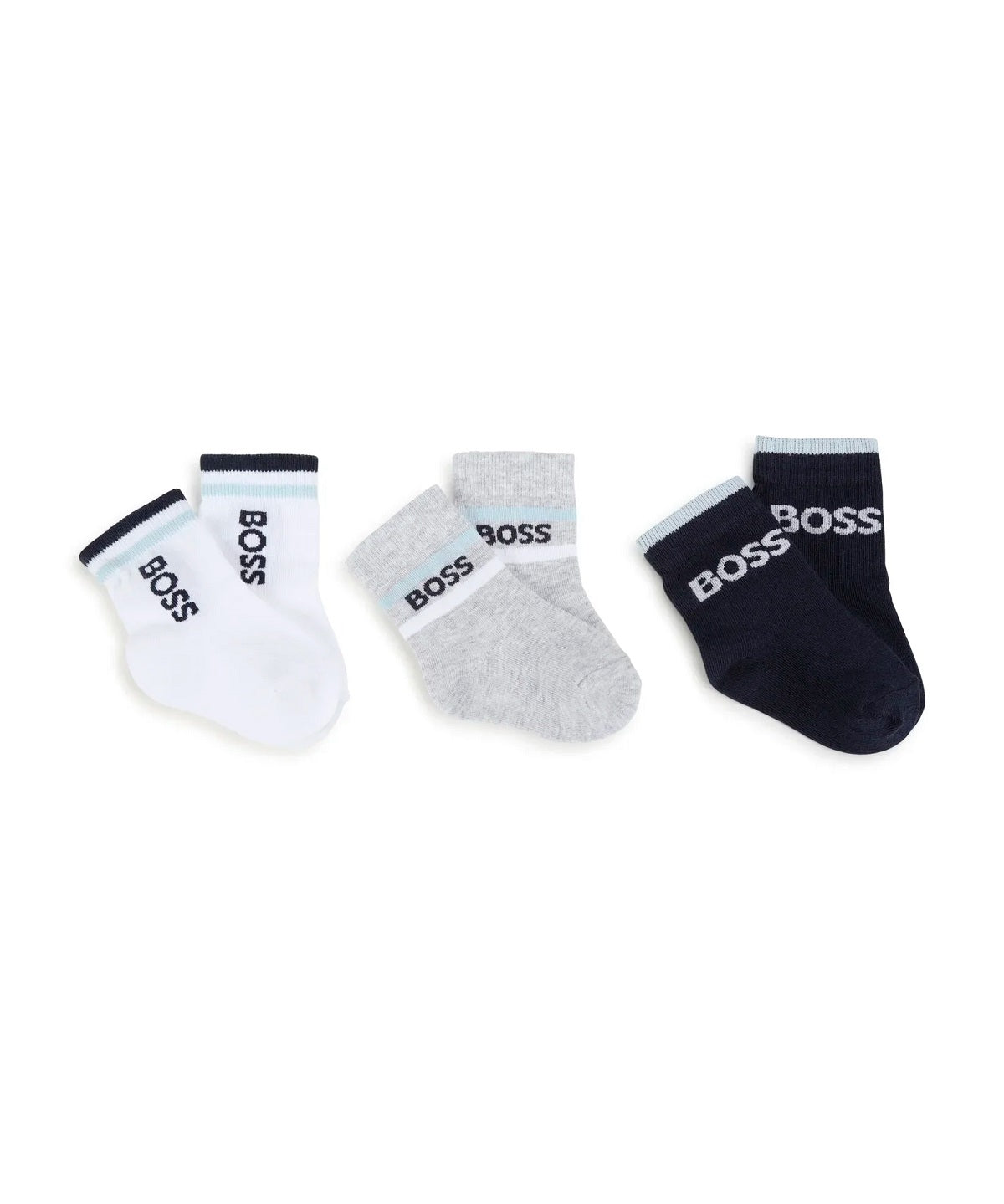 Boss Kids Set Calzini in 3 Colori per Neonati