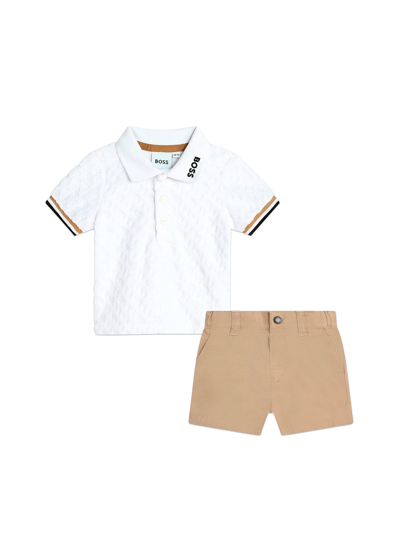 Boss Kids Completo Polo e Short per Neonati