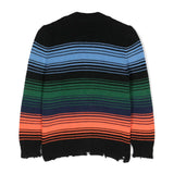 MSGM Kids Cardigan  in misto lana con Scollo a V Multicolor