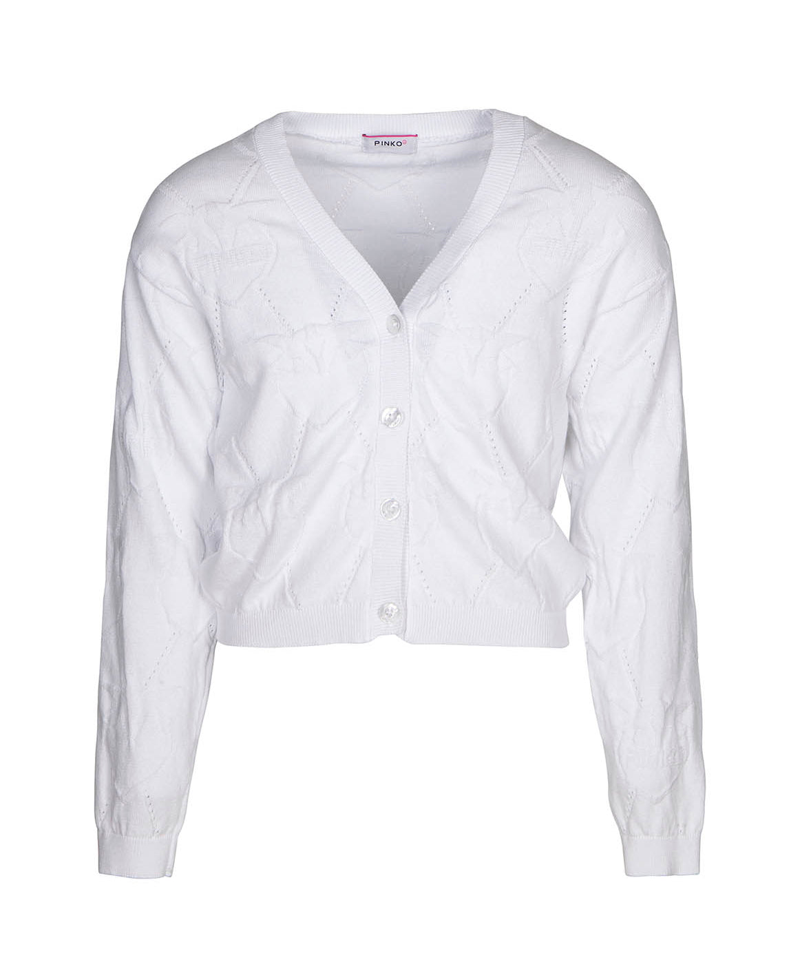 Pinko Kids Cardigan Bianco (fronte)