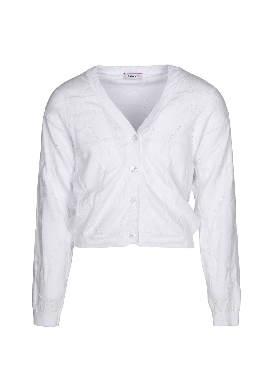 Pinko Kids Cardigan Bianco (fronte)