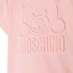 T-shirt Moschino Kids Rosa Chiaro con Teddy Bear: Stile e Dolcezza per le Piccole Principesse"