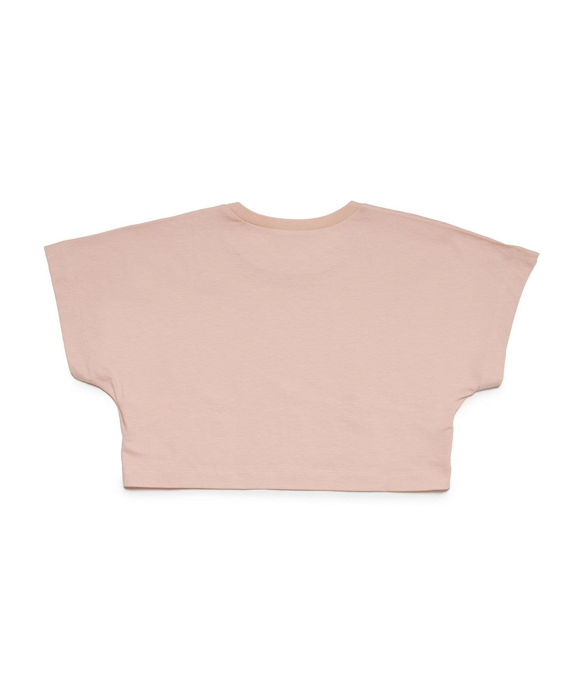 N°21 T-Shirt Rosa Cipria Cropped con Logo