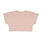 N°21 T-Shirt Rosa Cipria Cropped con Logo
