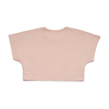 N°21 T-Shirt Rosa Cipria Cropped con Logo