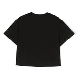Diesel Kids Black T-Shirt with Embroidered Oval 'D' Logo