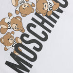 Moschino Kids T-Shirt Bianca con Motivo Teddy Bear