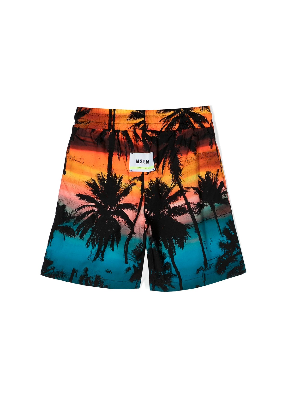 MSGM Kids Short con Stampa Multicolor per Bambini