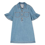 Moschino Kids Abito di Jeans con Decorazione Teddy Bear