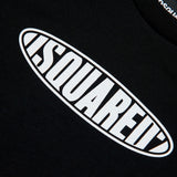Dsquared2 Kids T-Shirt Nera con Logo Surf per Neonati