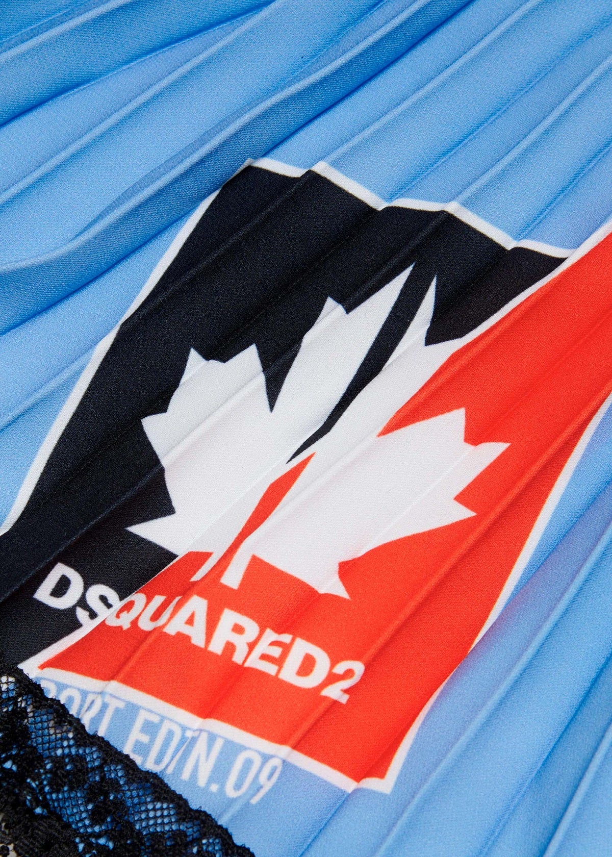 Dsquared2 Kids Top in Plissé Colorblock con Orli di Pizzo