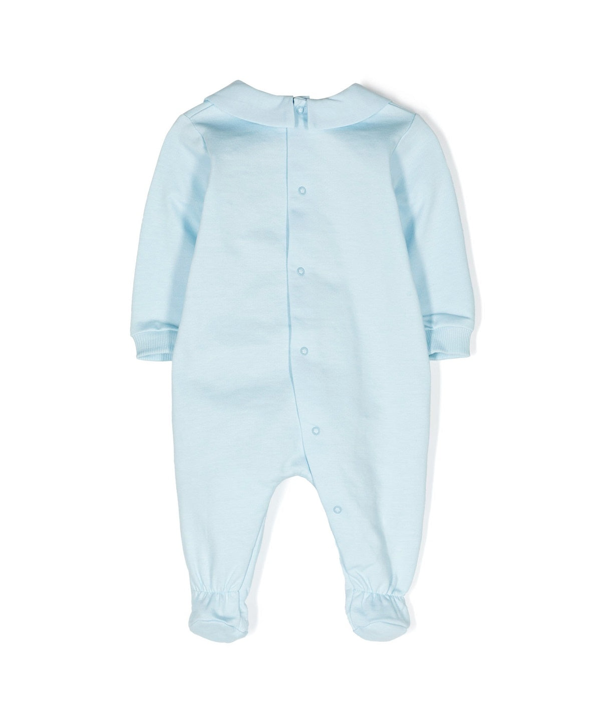 Moschino Kids Tutina Celeste con Logo Teddy Bear