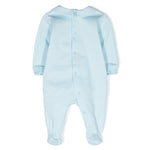 Moschino Kids Tutina Celeste con Logo Teddy Bear