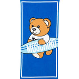 Moschino Kids Telo Mare Bluette Teddy Bear Surf