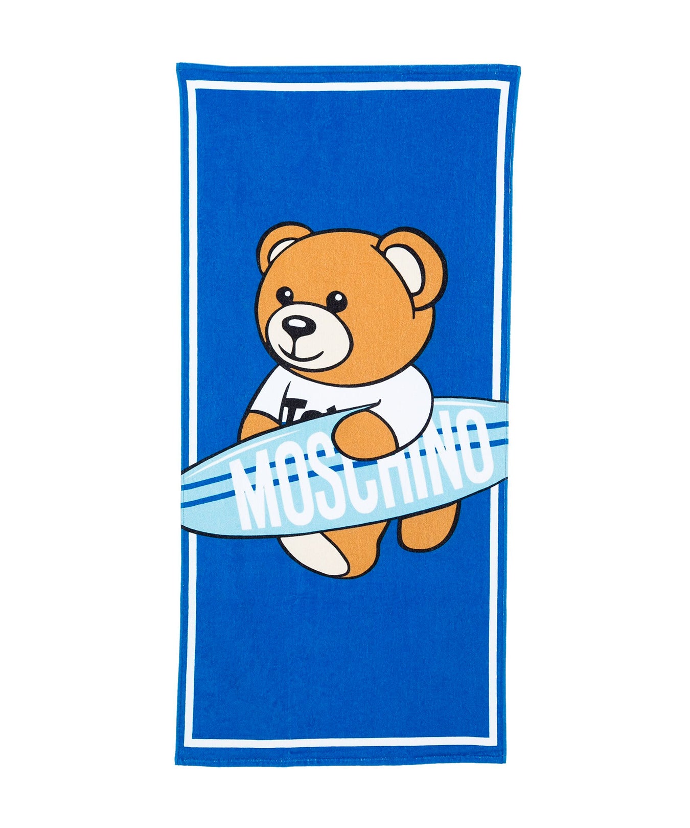 Moschino Kids Telo Mare Bluette Teddy Bear Surf