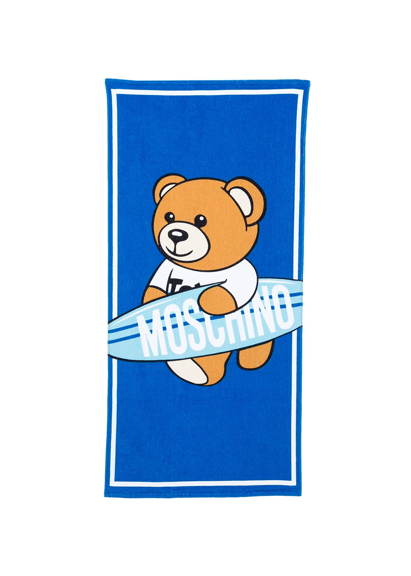 Moschino Kids Telo Mare Bluette Teddy Bear Surf